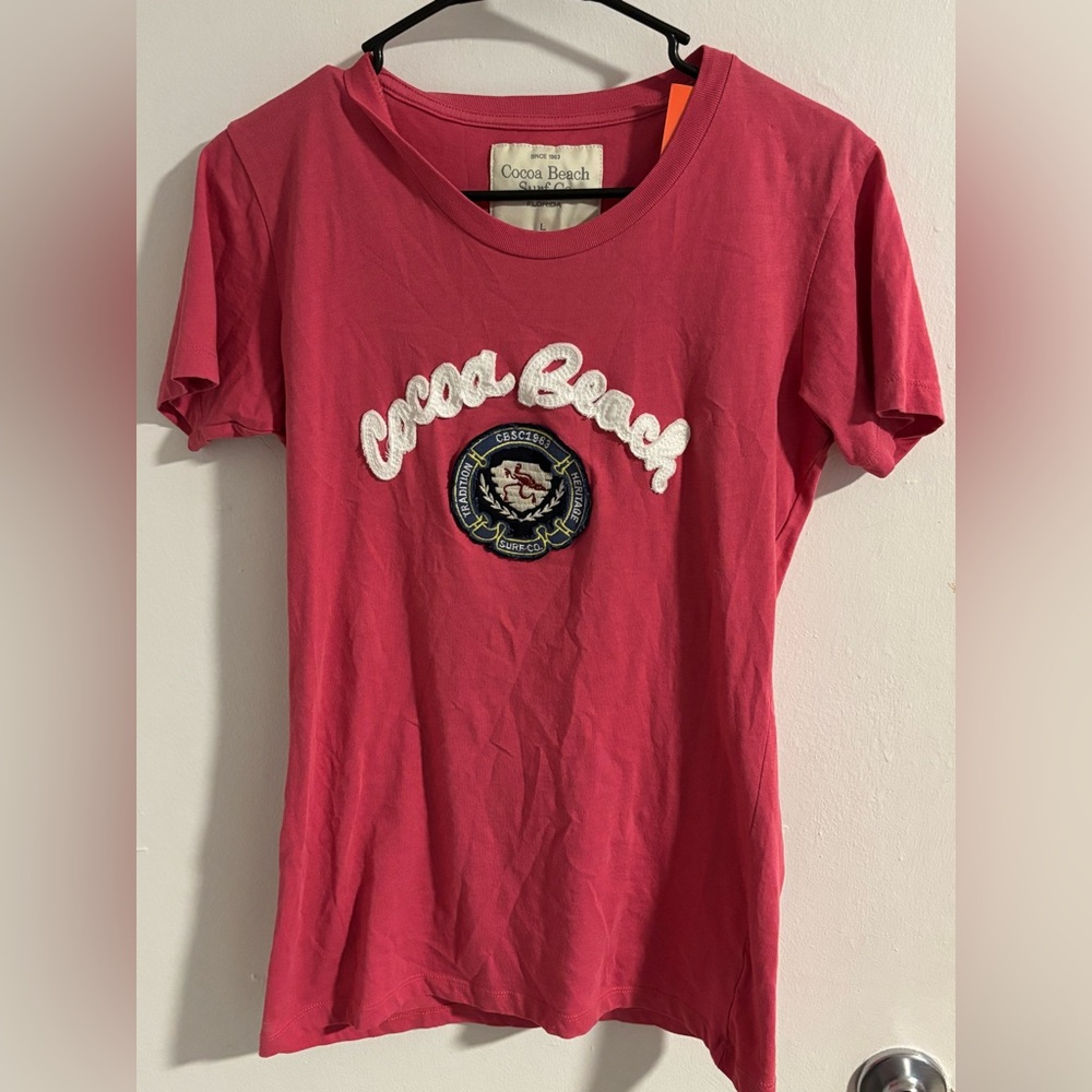 Red Fitted Short Sleeve T-Shirt